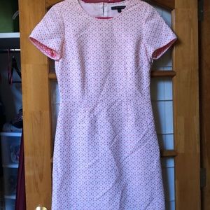 Brooks Brothers Pink and White Eyelet Dress